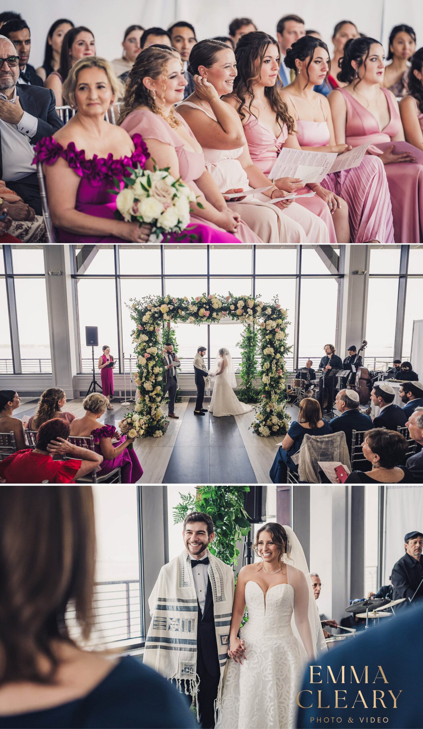 Photojournalistic photos of the wedding ceremony at Hudson House