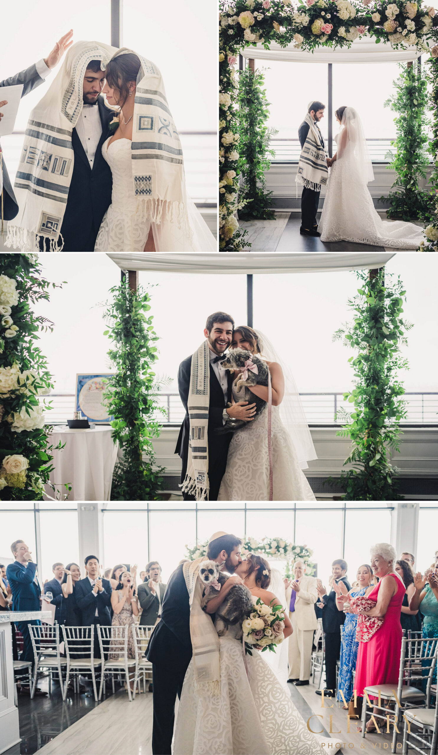 Photojournalistic photos of the wedding ceremony at Hudson House