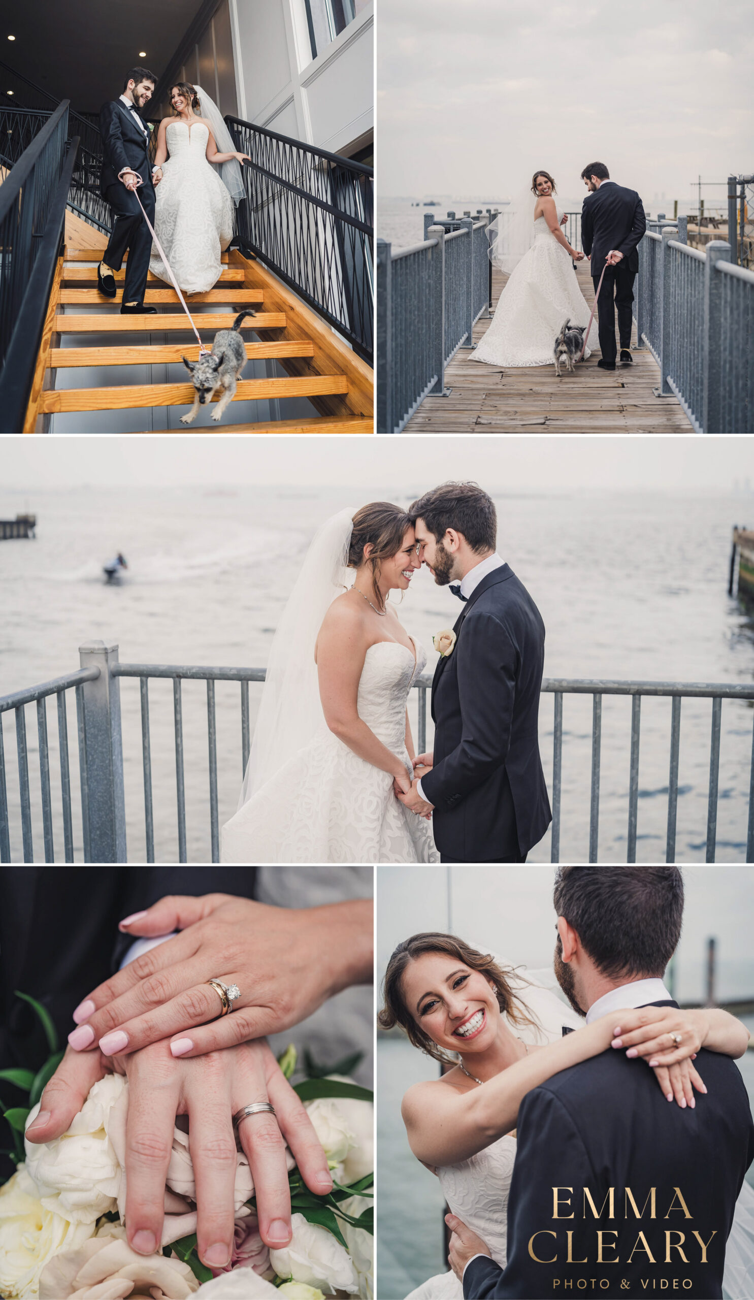 Photojournalistic wedding photos of the bride and groom in NJ