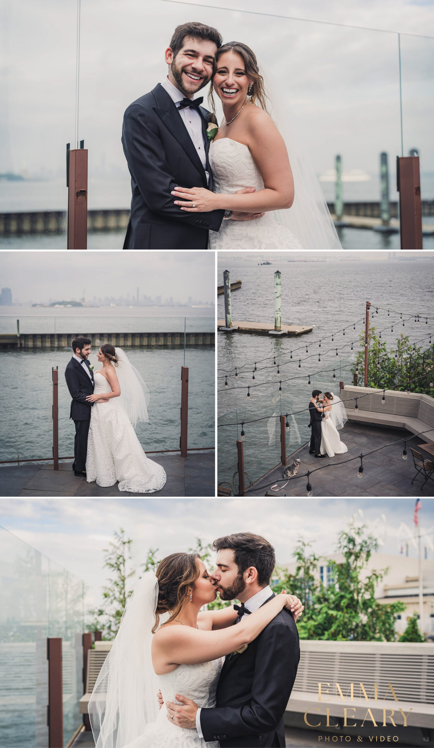Photojournalistic wedding photos of the bride and groom in NJ