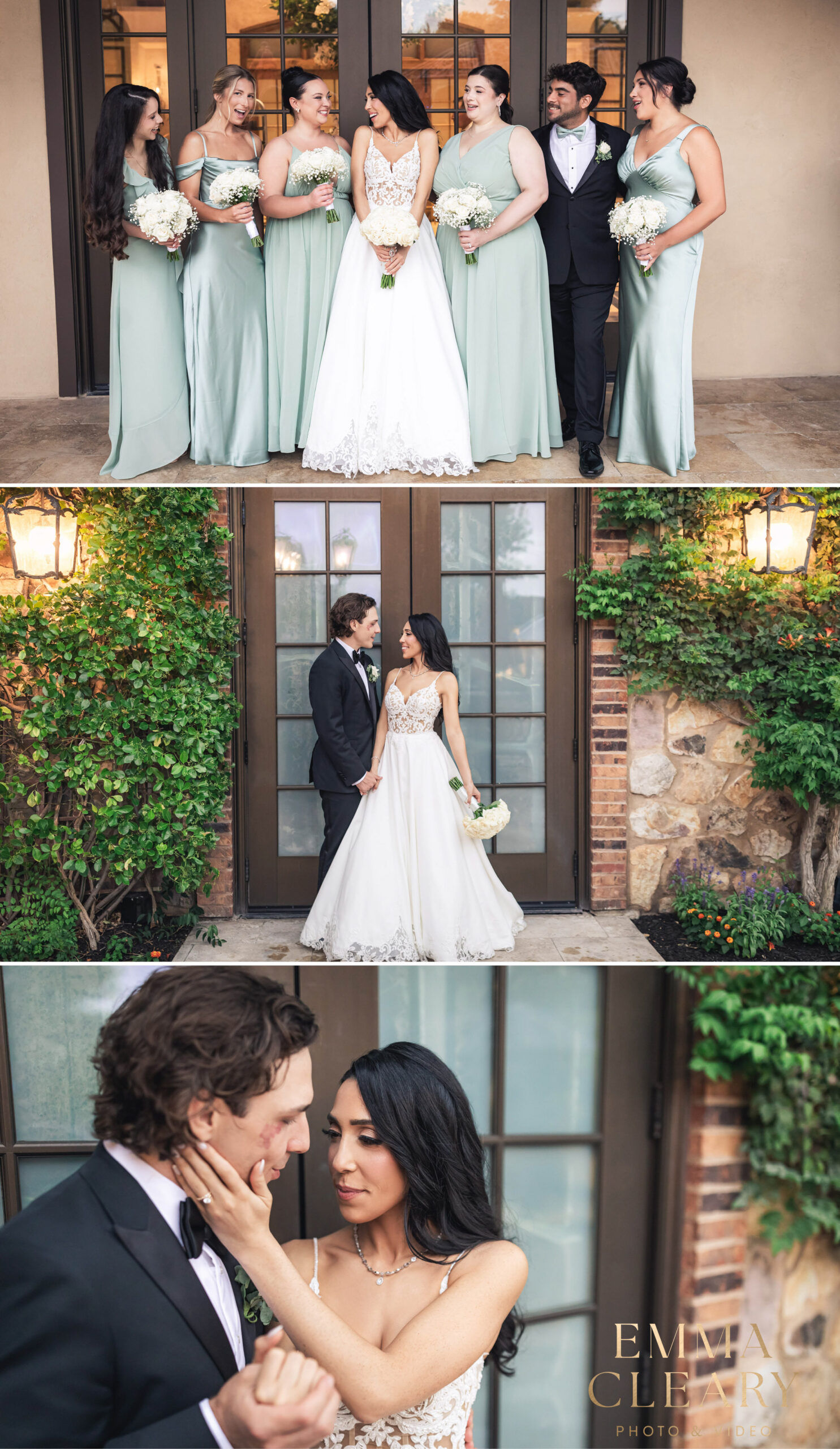 Photojournalistic photos of the bride and groom at Larkfield