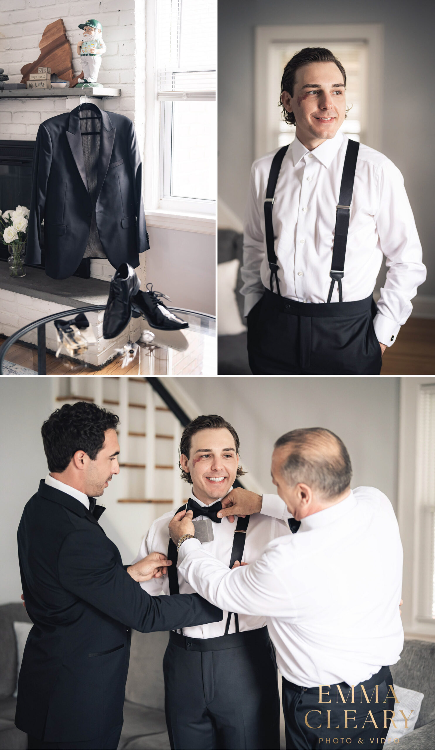 Groom getting ready photos in NY