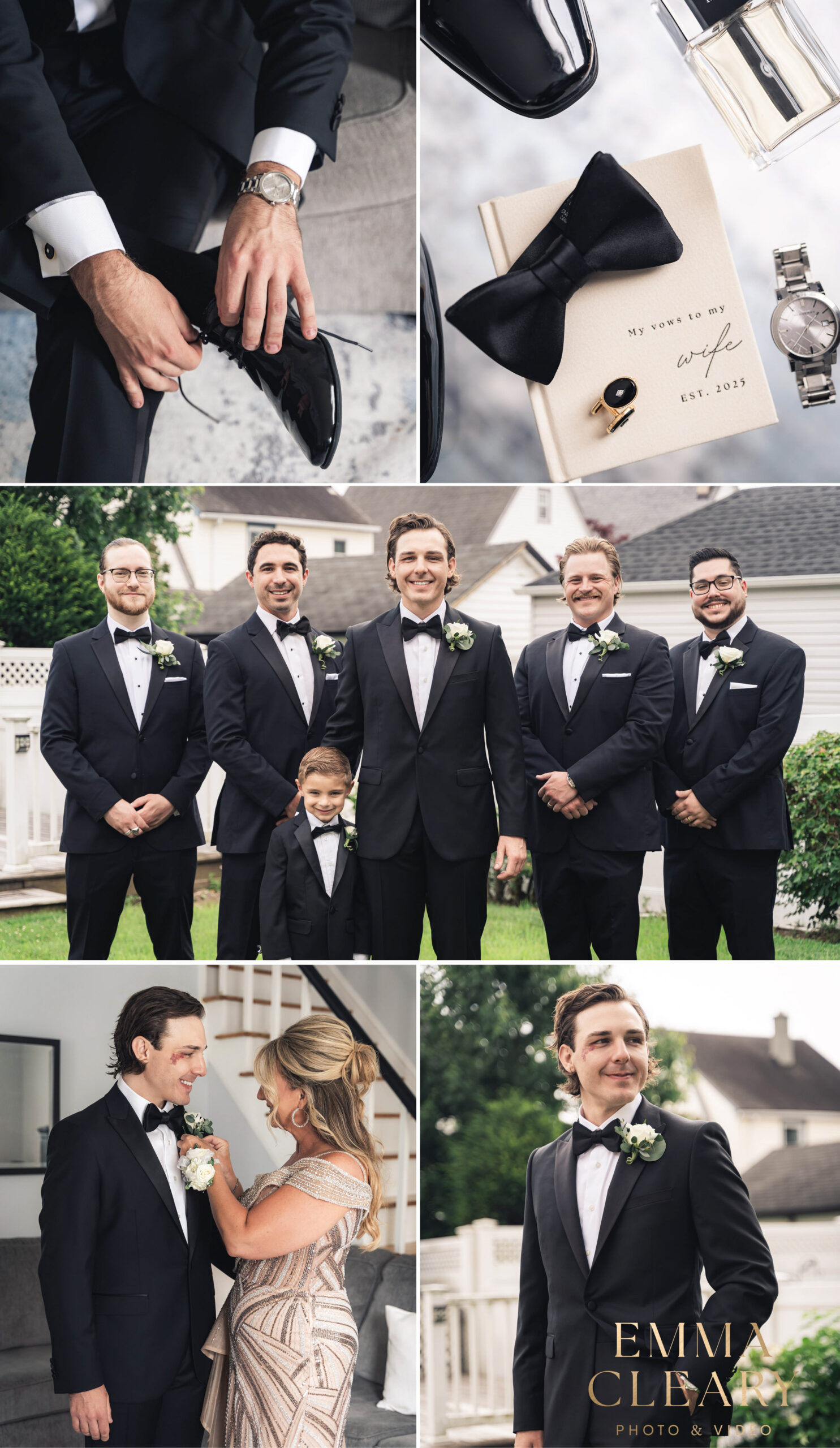Groom getting ready photos in NY
