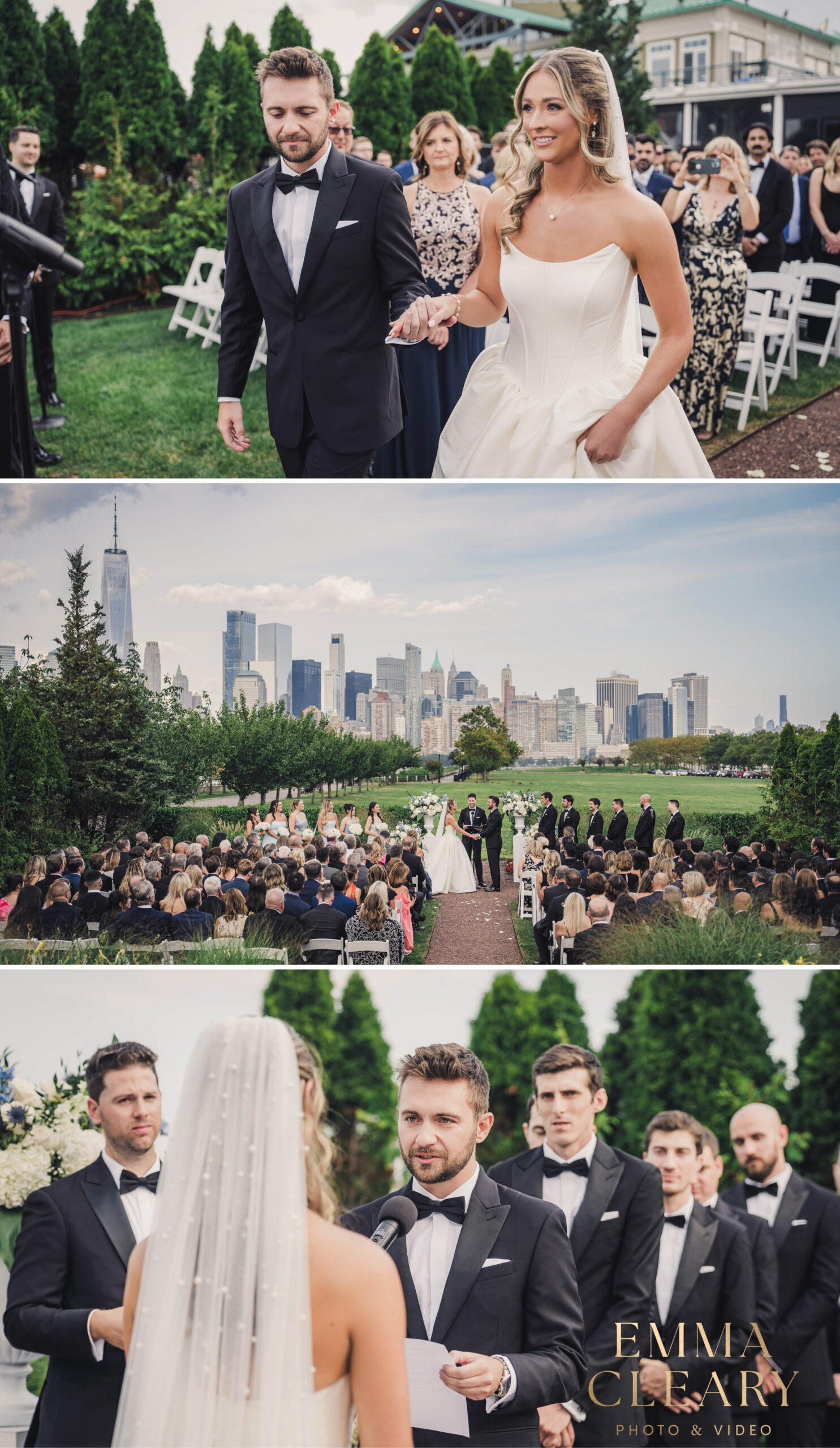Photojournalistic photos of the wedding ceremony at Liberty House