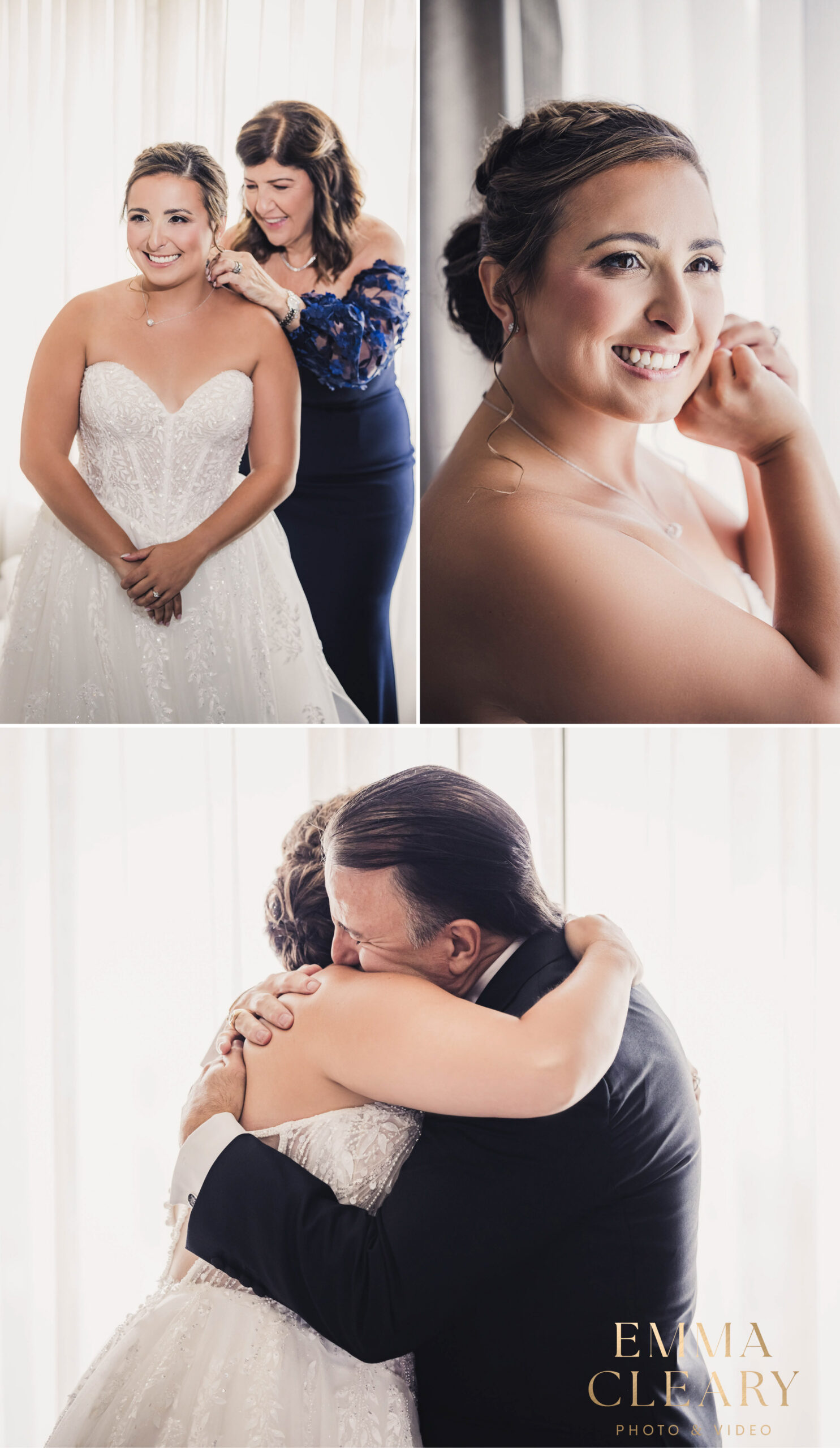 Bride getting ready photos in Jersey City