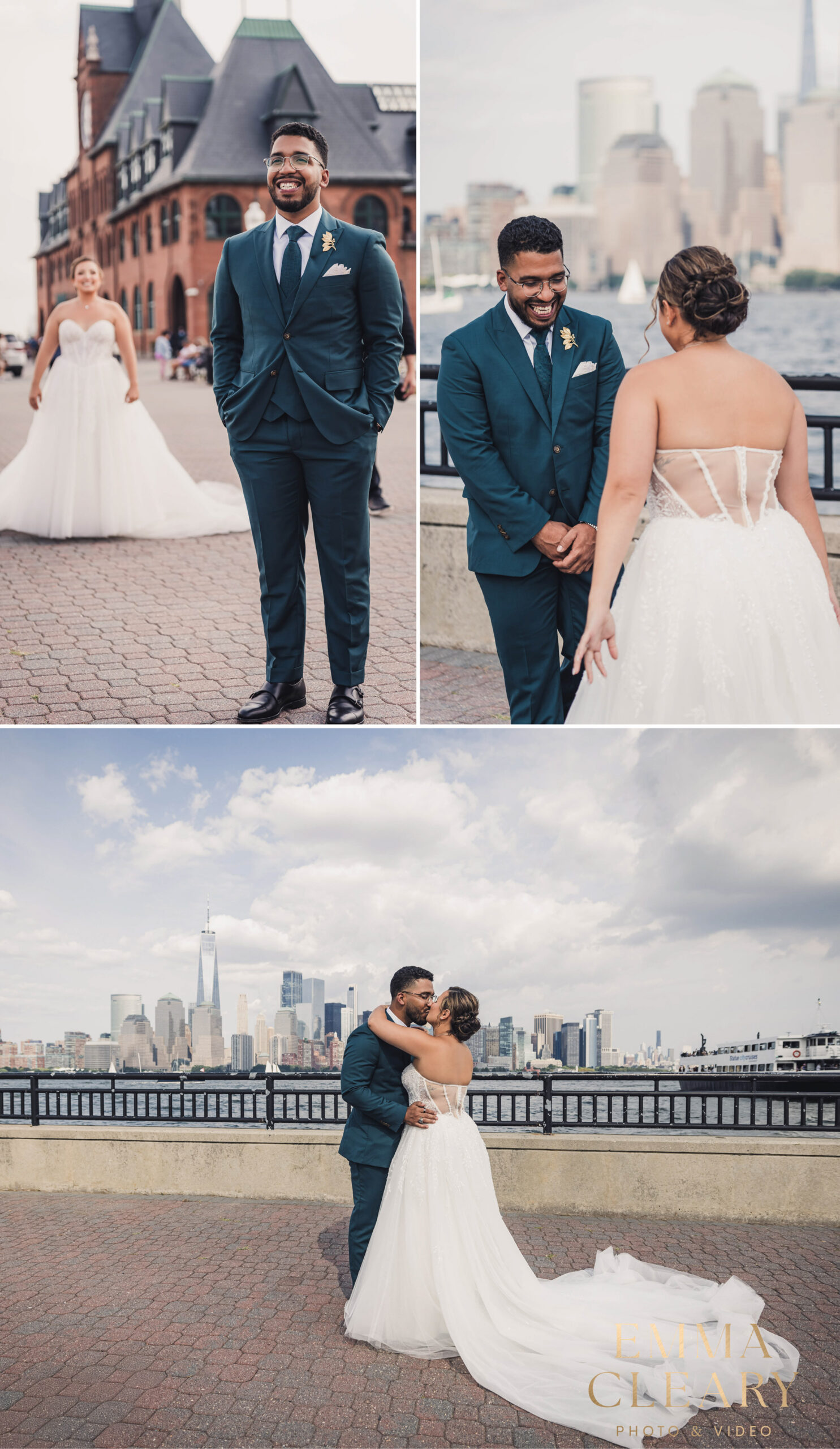 Photojournalistic first look photos in Jersey City