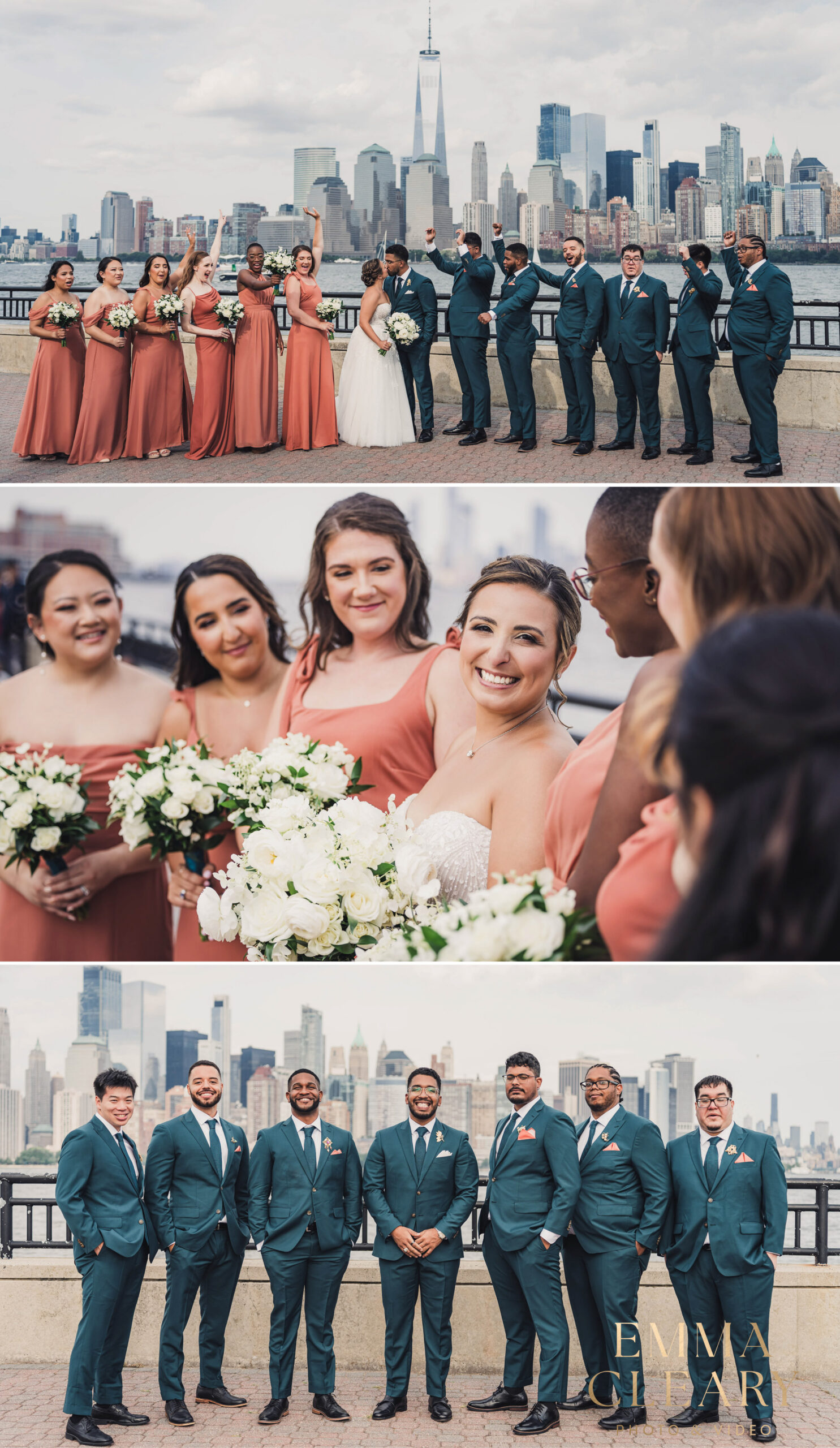 Group wedding photos in New Jersey