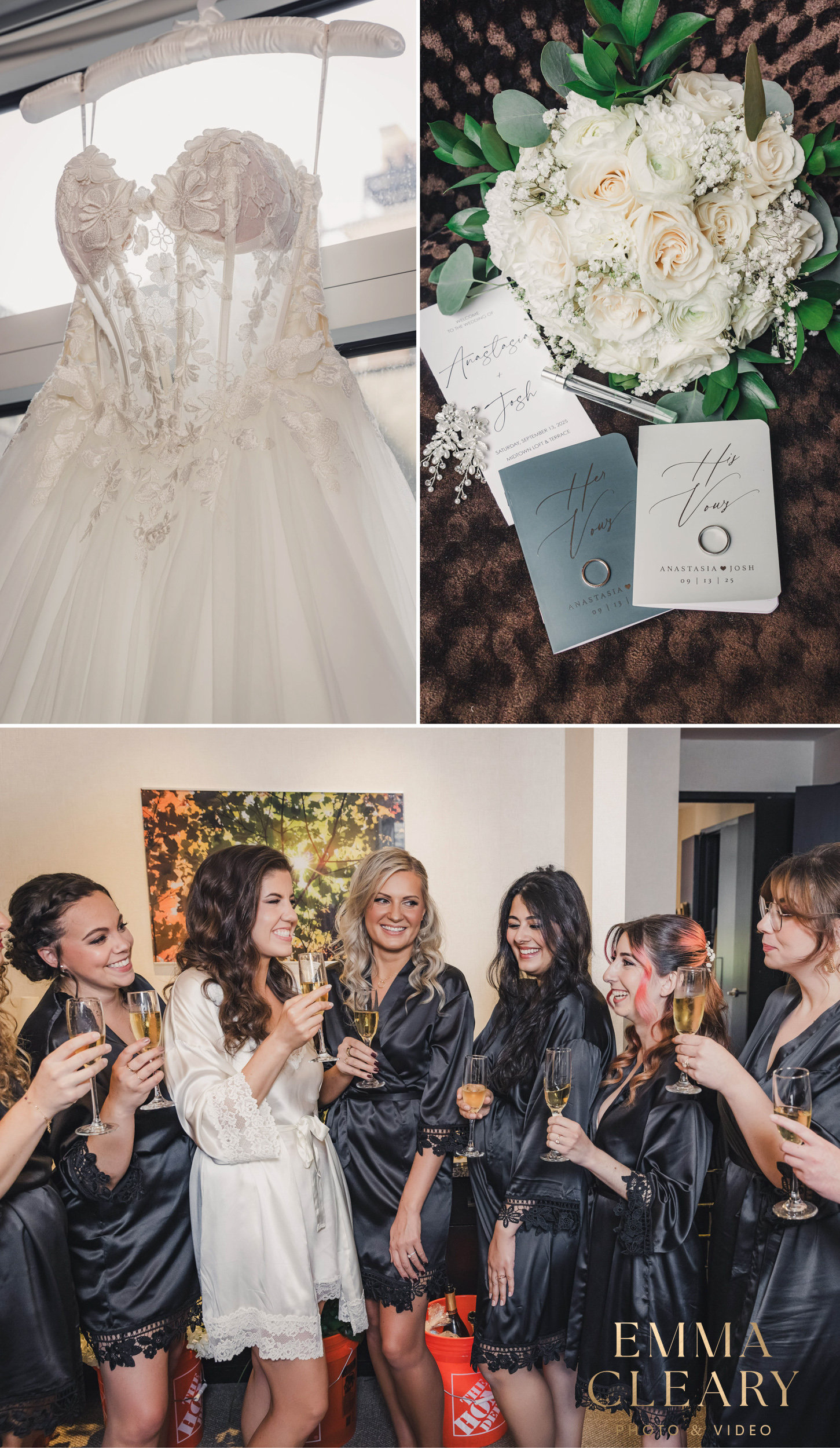 Bride getting ready photos in NYC