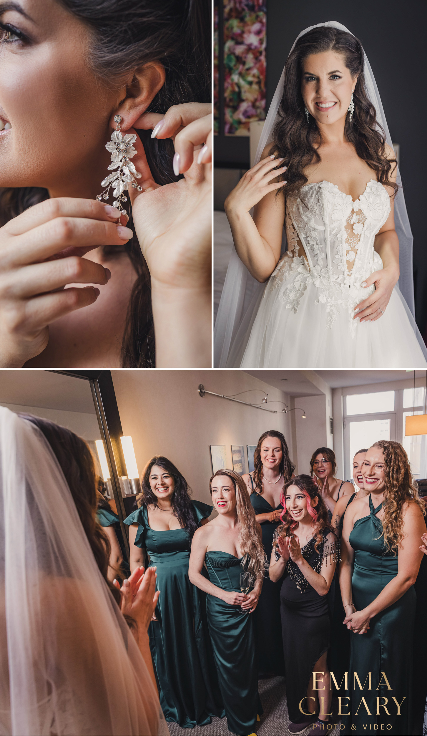 Bride getting ready photos in NYC