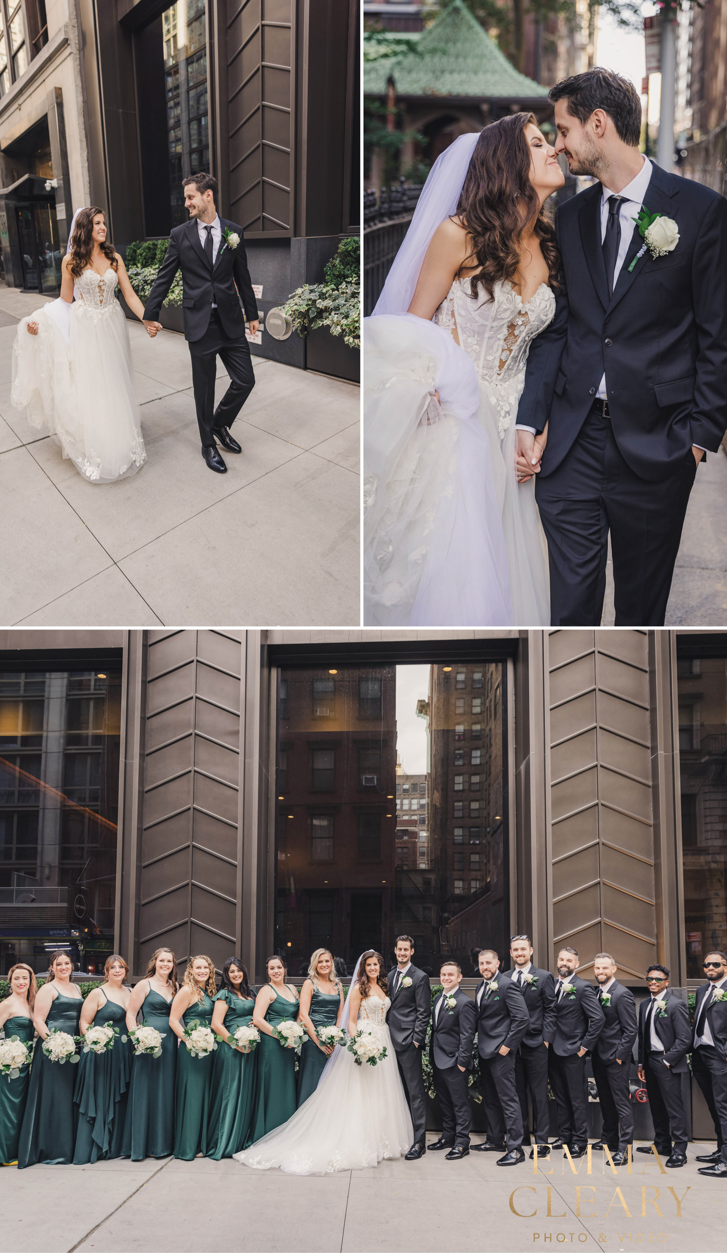 Group wedding photos in NYC
