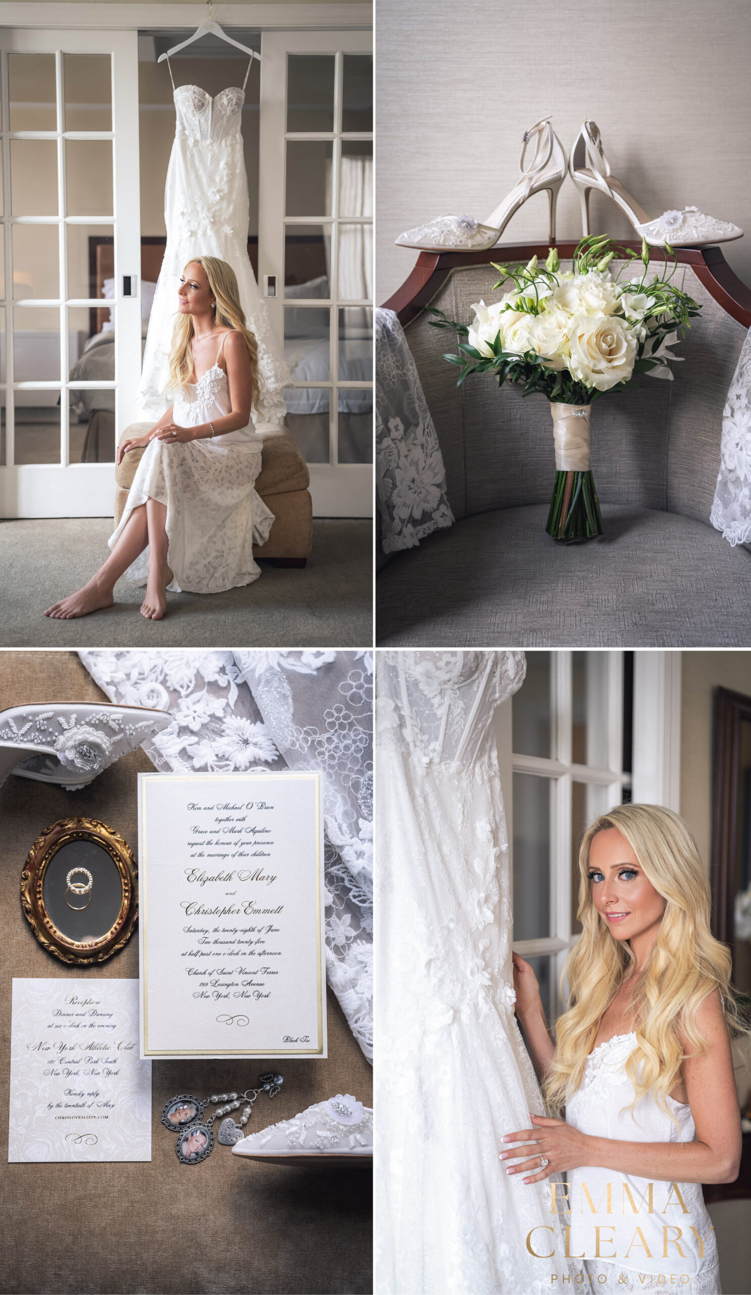 Bride getting ready photos in NYC