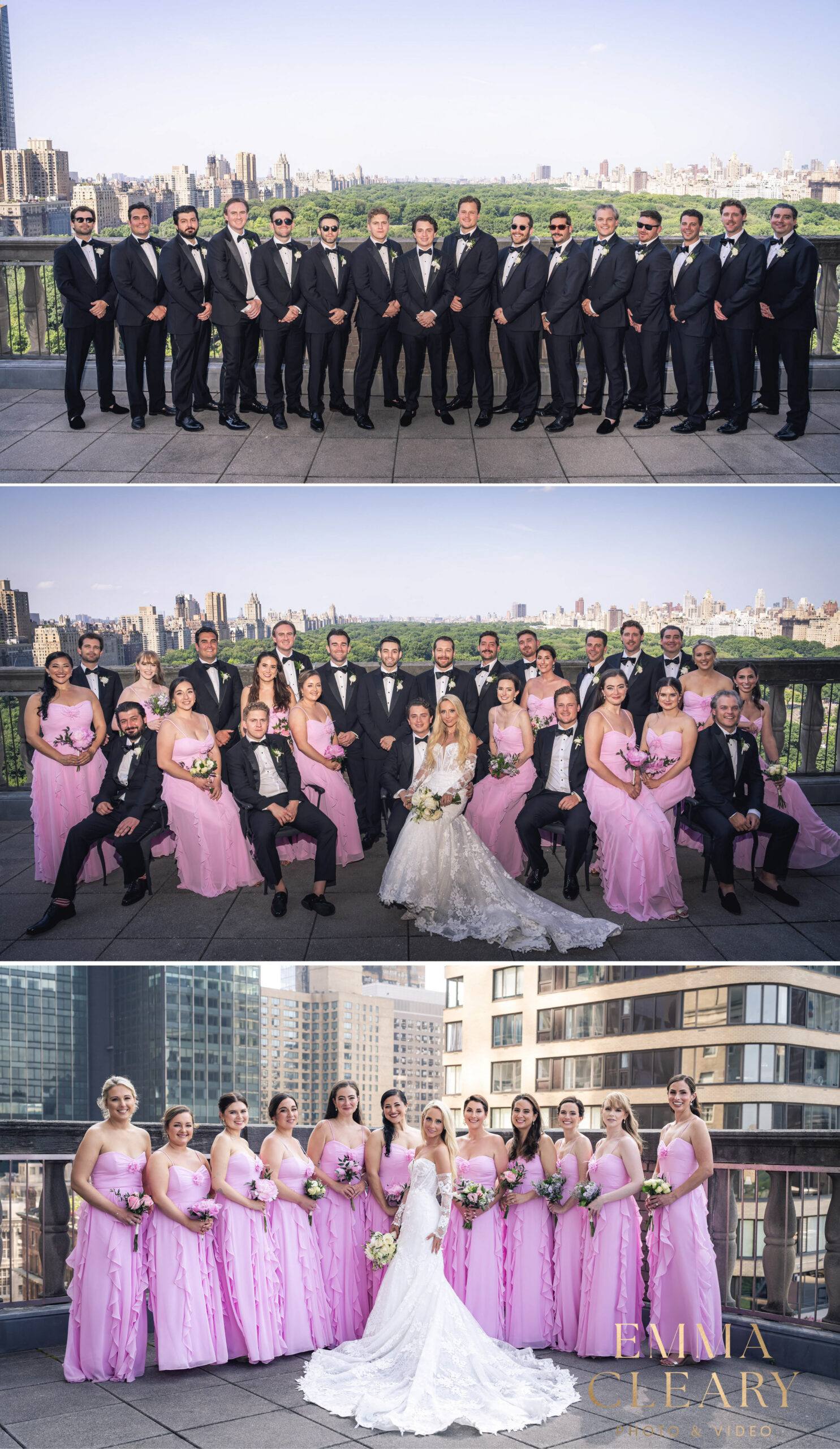 Group wedding photos in NYC