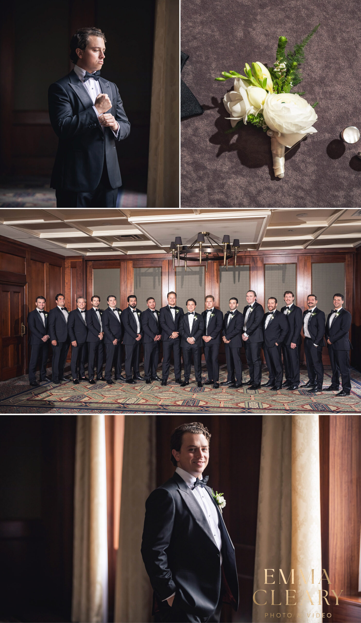 Groom getting ready photos in NYC