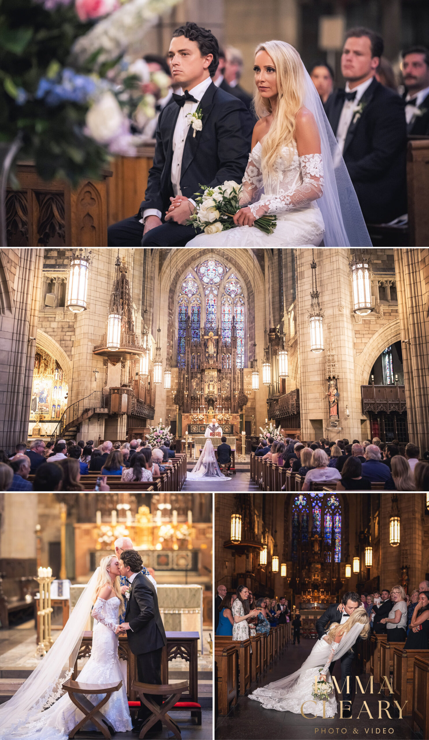 Photojournalistic photos of the NYC wedding ceremony