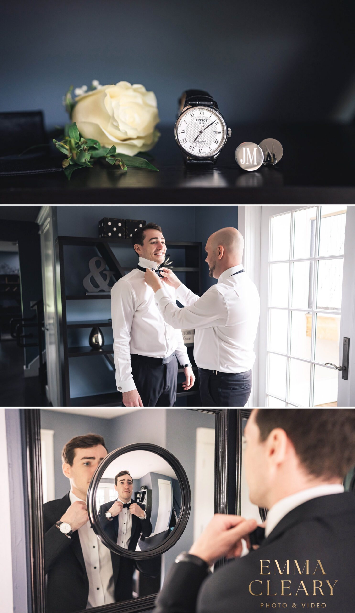 Groom getting ready photos in NJ