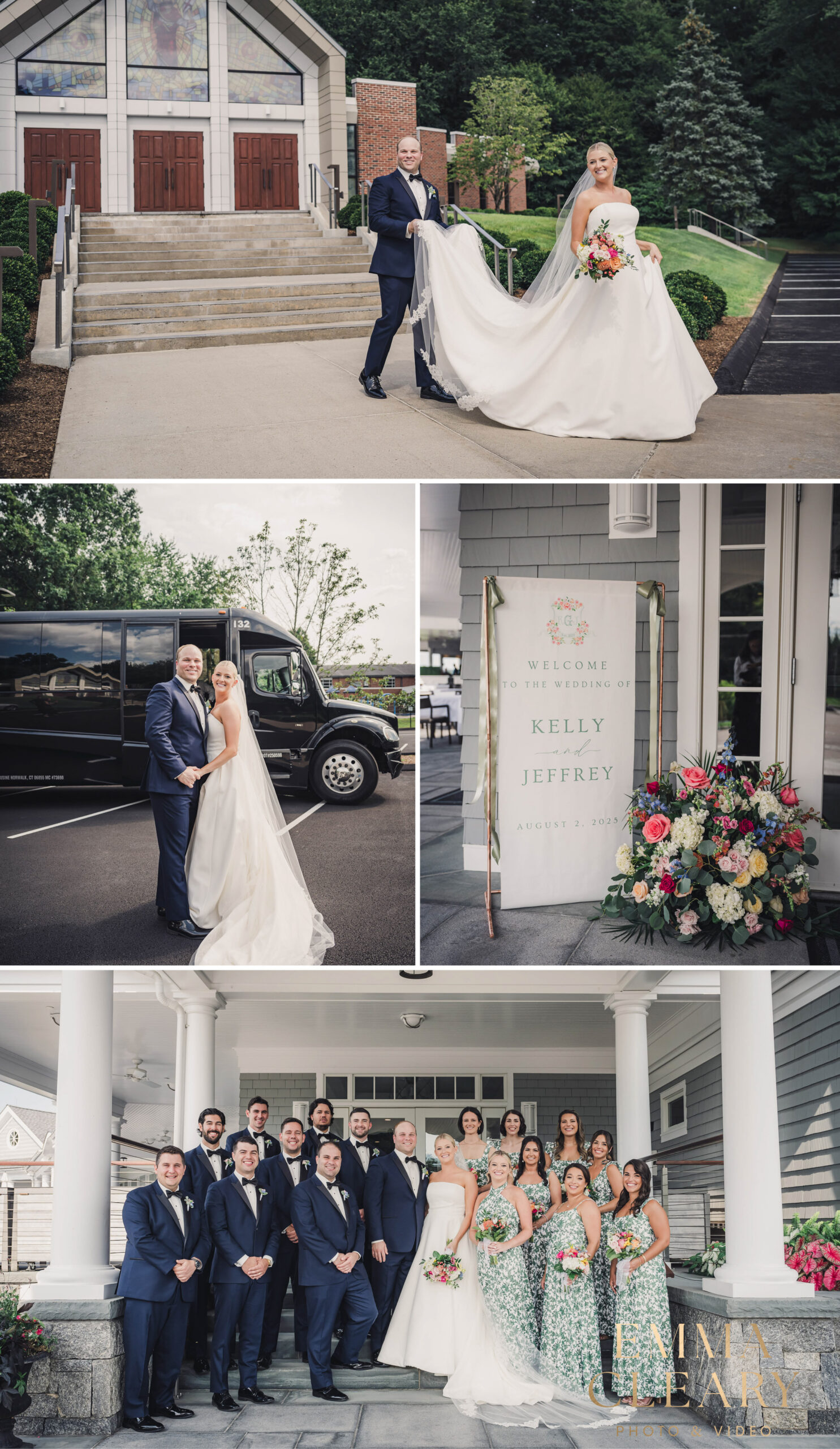 Editorial wedding photos of the bride and groom in CT