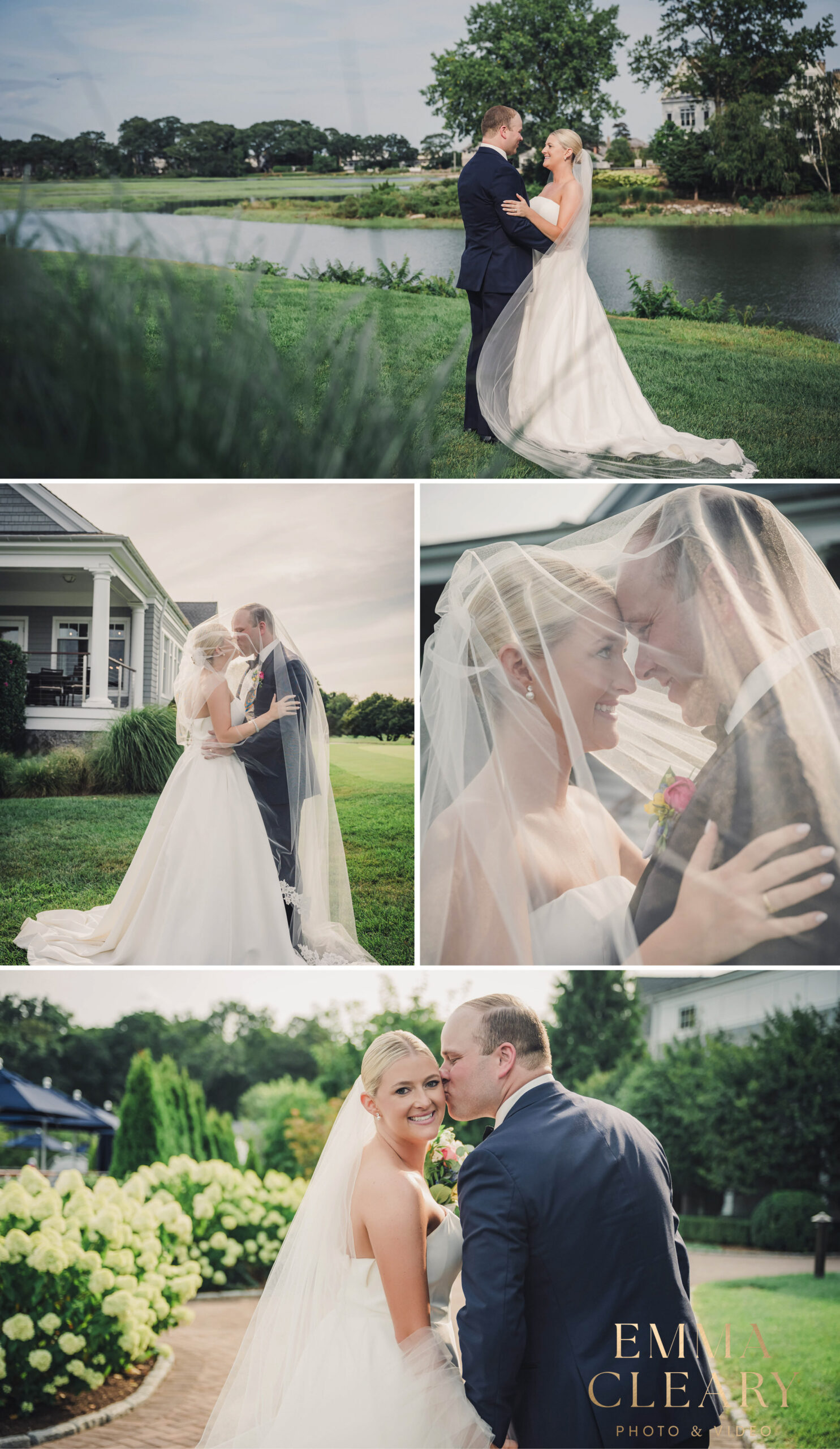 Editorial wedding photos of the bride and groom in CT