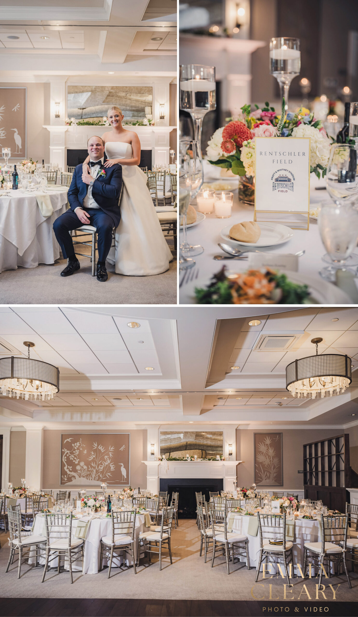 Editorial photos of the bride and groom at Shorehaven Golf Club