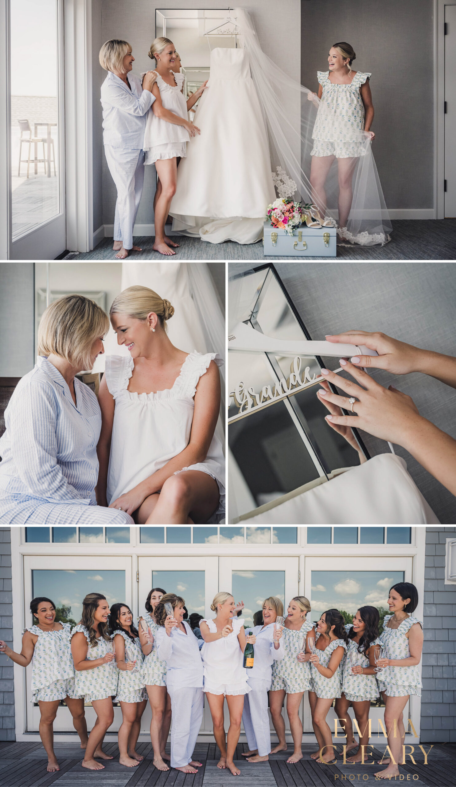Bride getting ready photos in CT