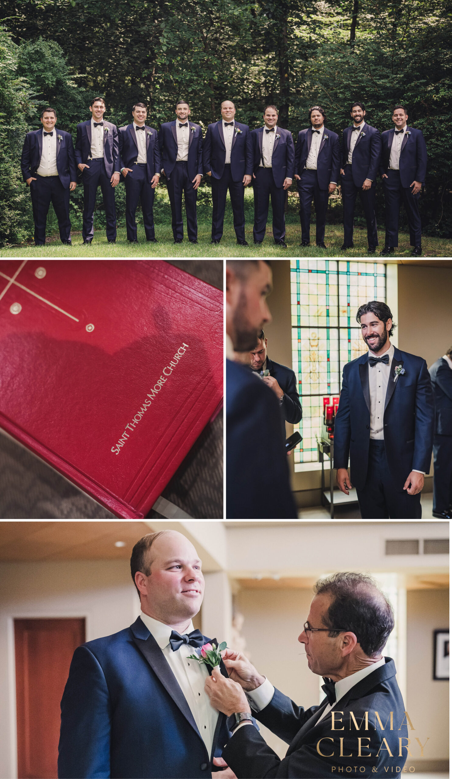 Groom getting ready photos in CT