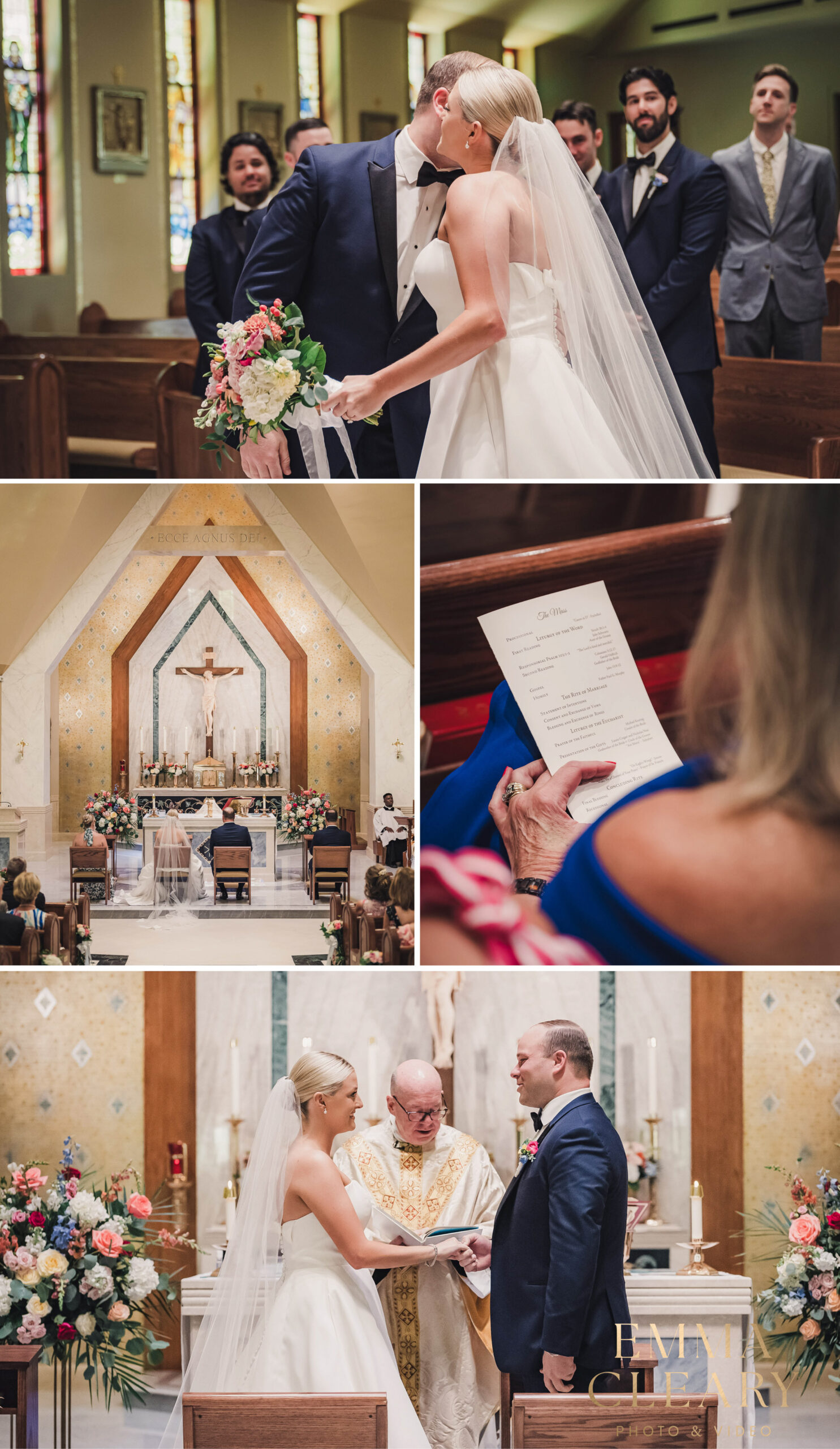 Photojournalistic photos of the wedding ceremony in CT