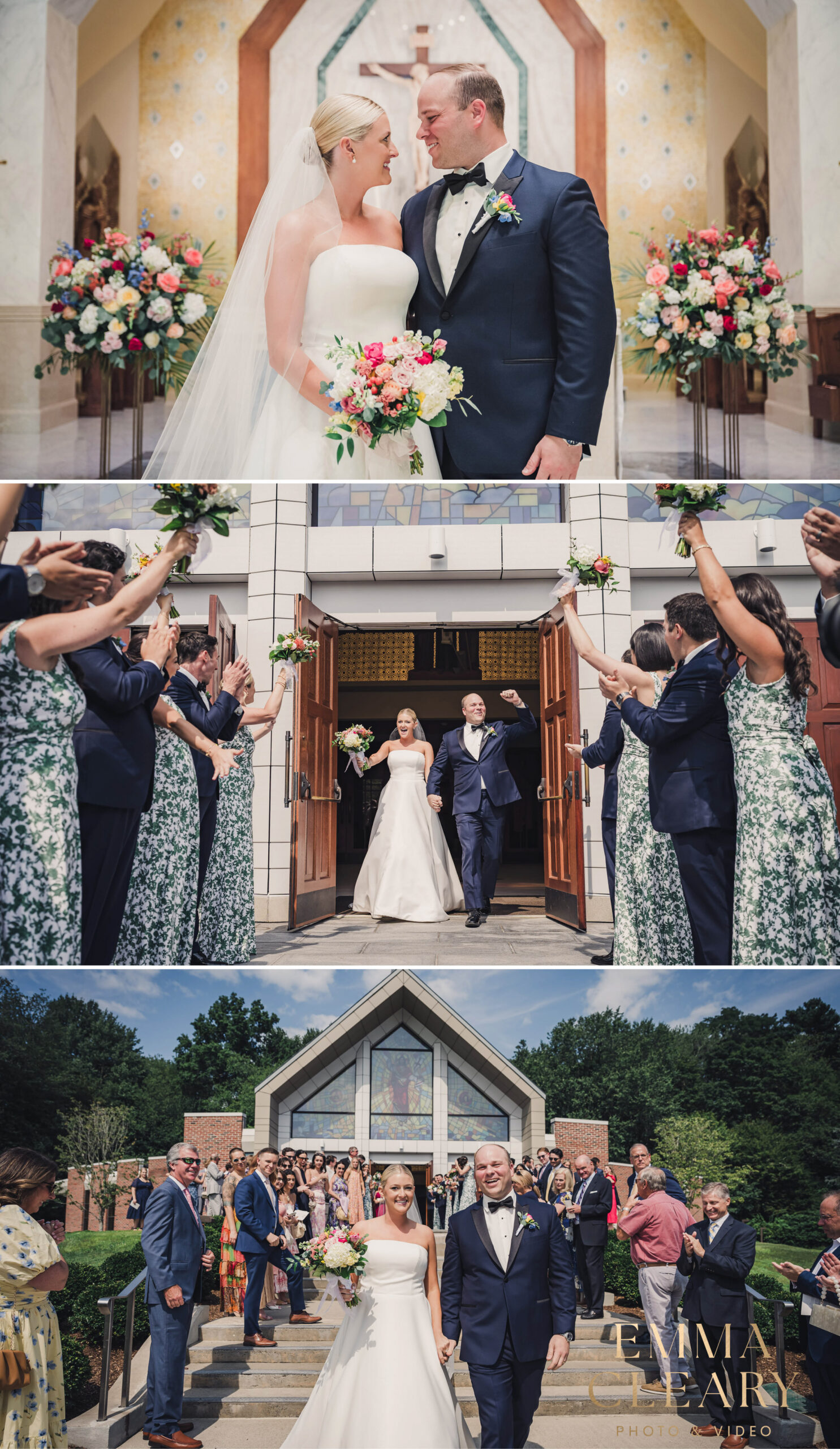 Photojournalistic photos of the wedding ceremony in CT