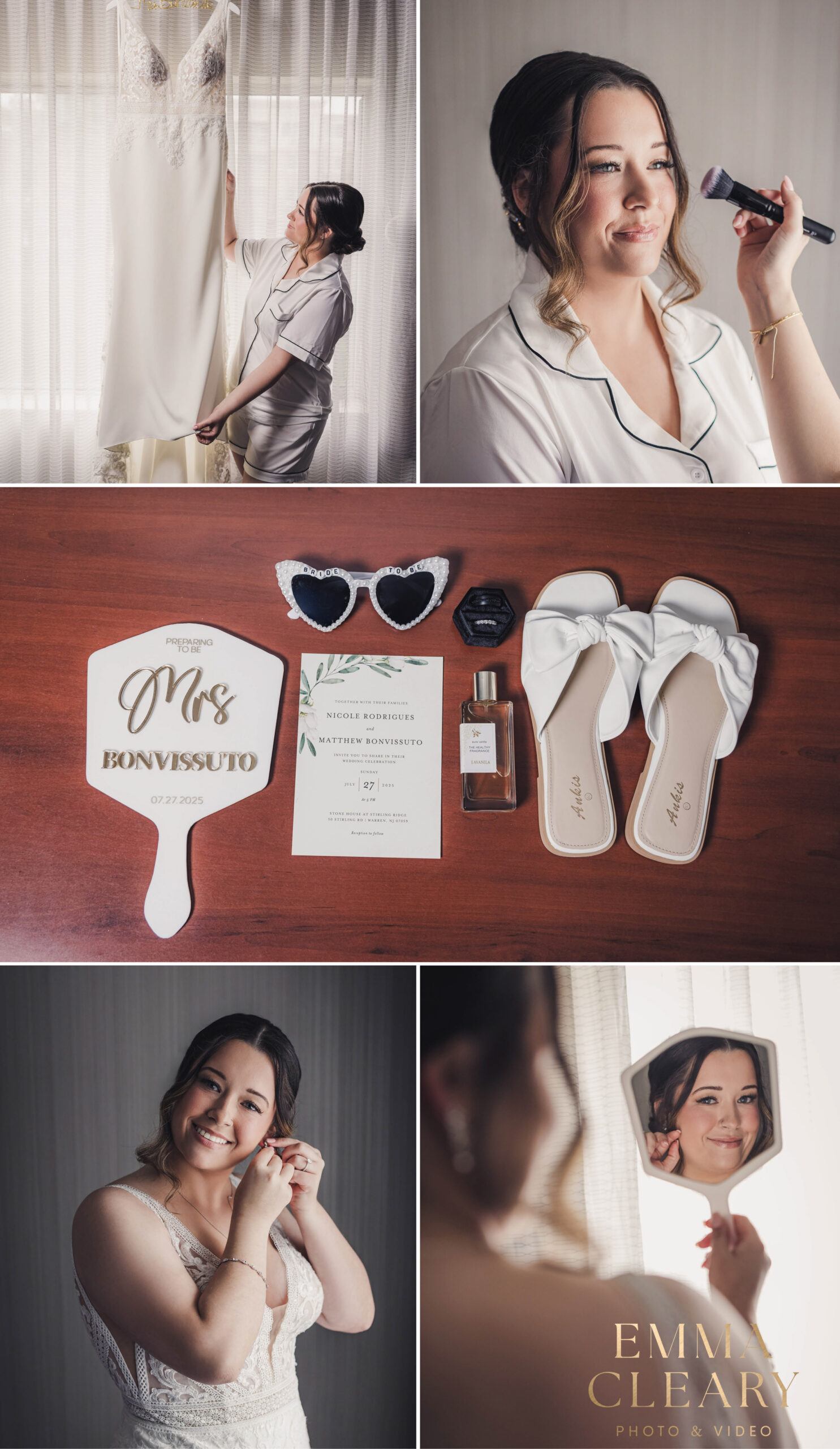 Bride getting ready photos in NJ