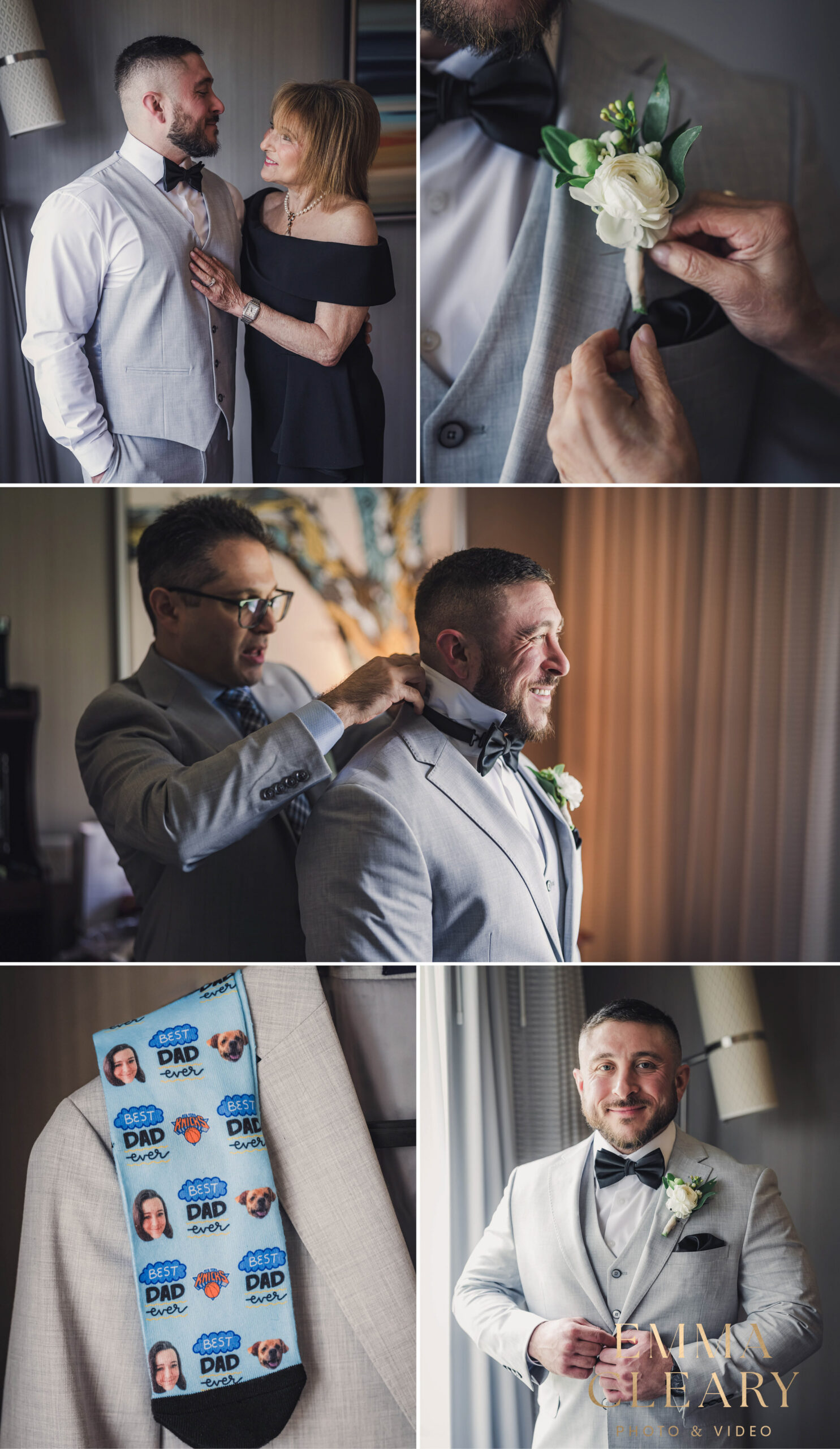Groom getting ready photos in NJ