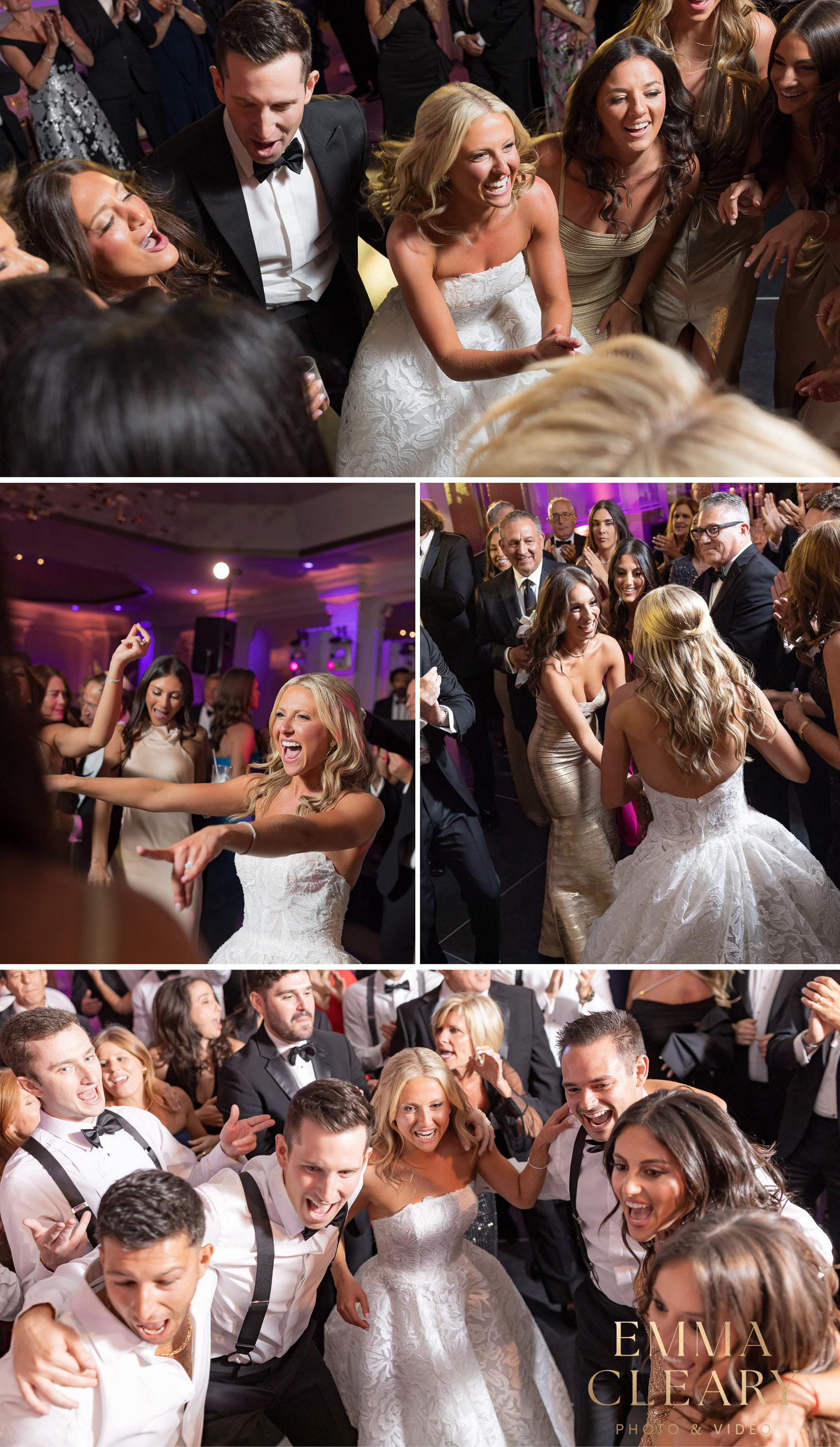 Photos of dancing at The Garden City Hotel
