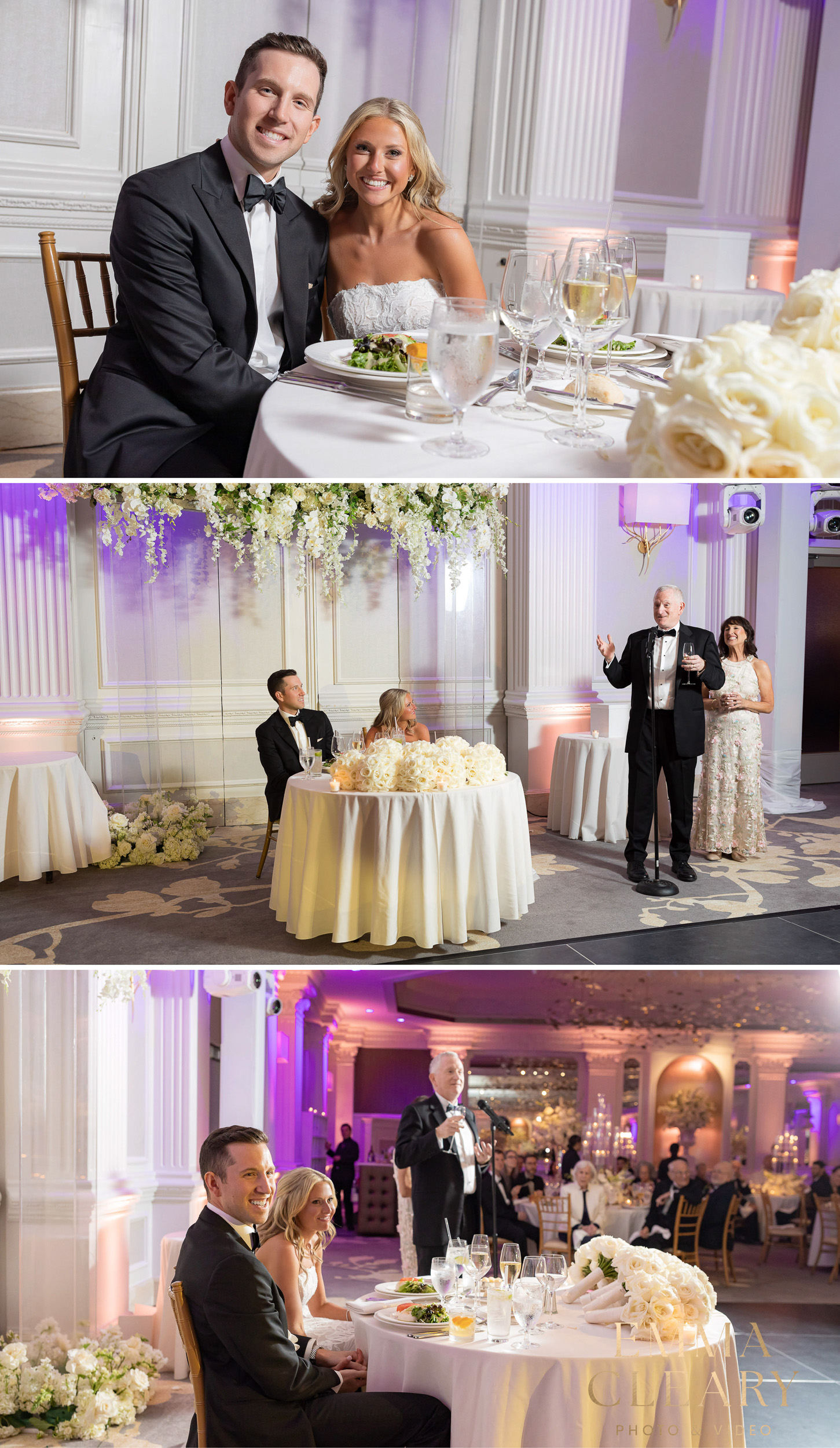 Photos of his father's speech at The Garden City Hotel