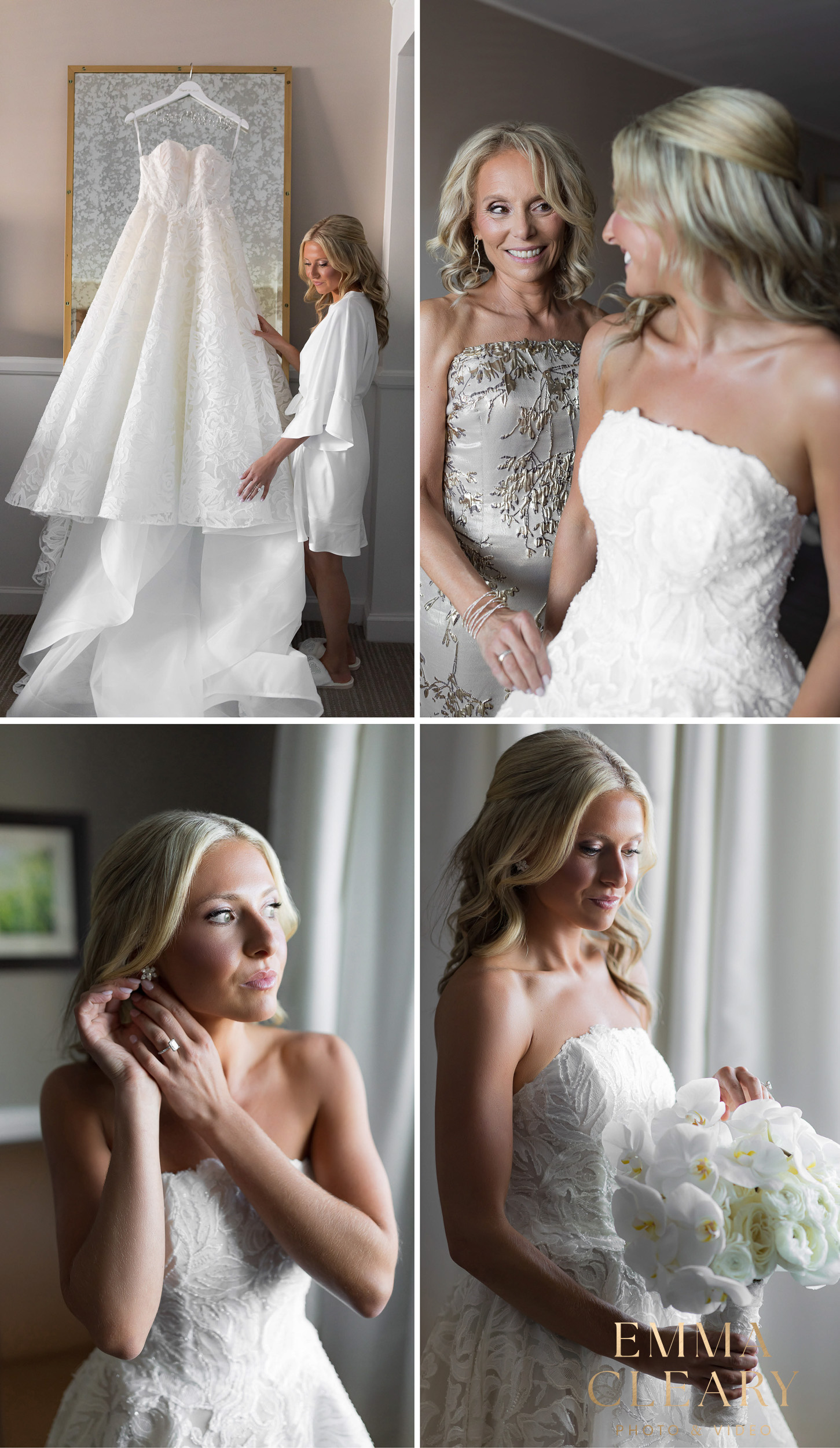 Bride getting ready photos in NYC
