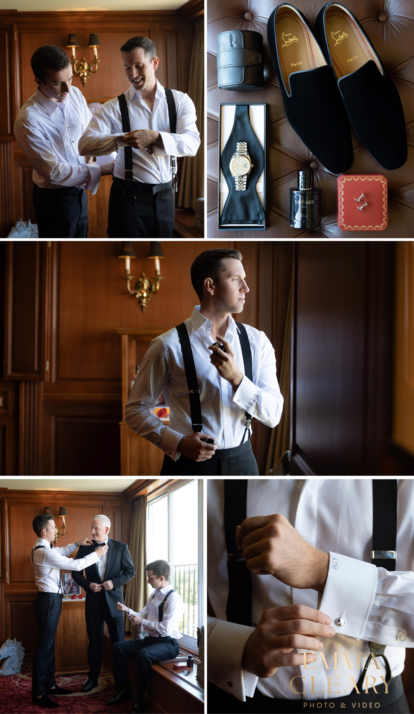 Groom getting ready photos in NYC