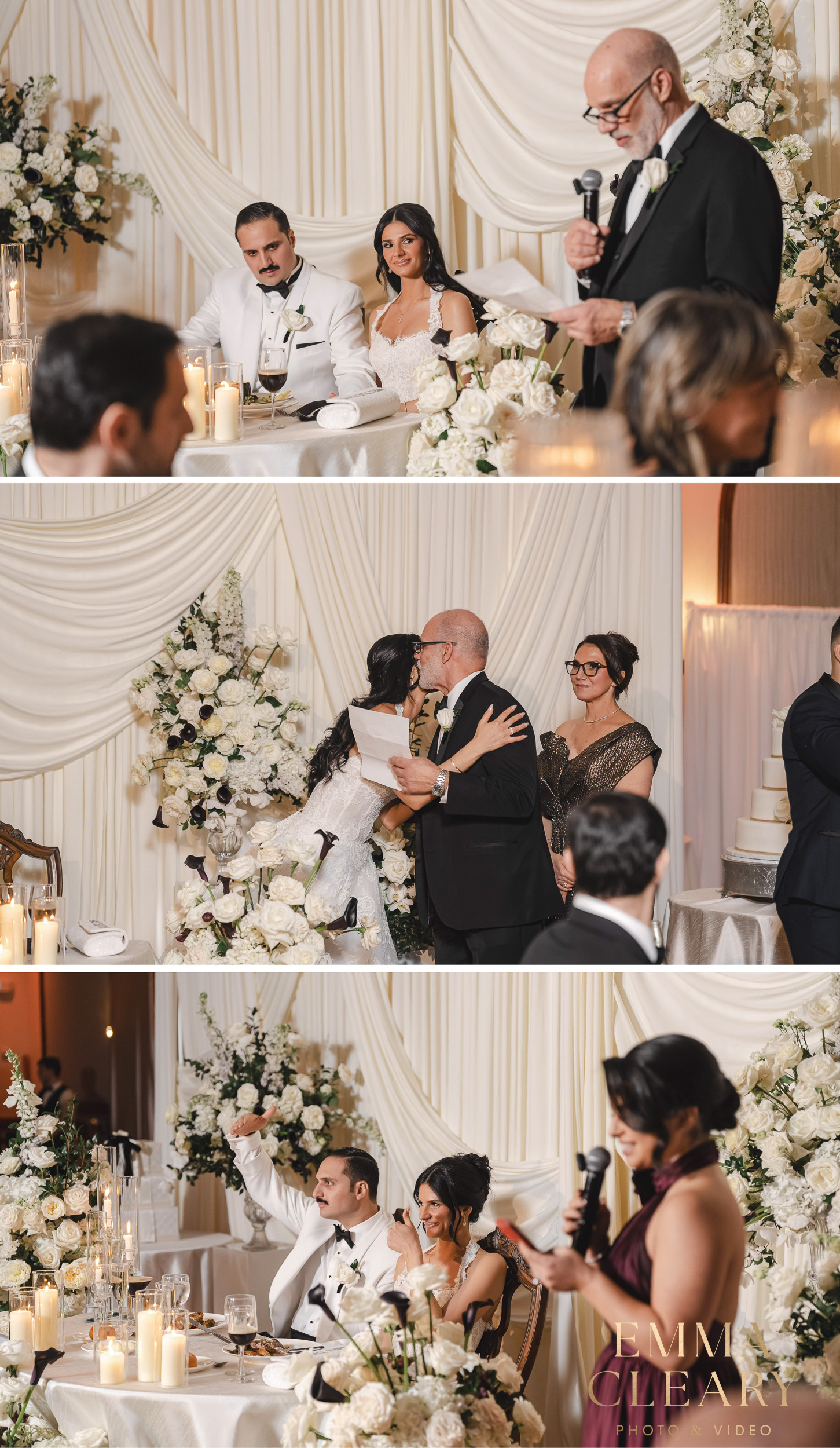 The speech of the father and the bridesmaid at The Royalton on The Greens